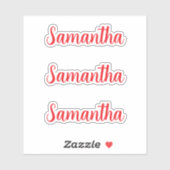 Personalisiert Name Decal Custom Times Dreimal Auf Aufkleber (Blatt)