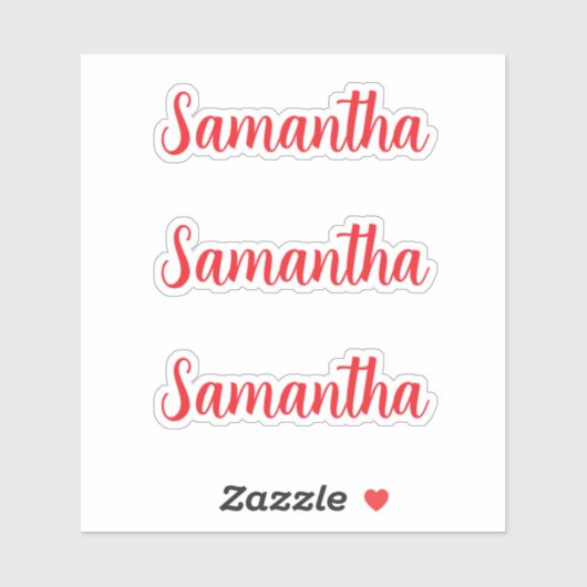 Personalisiert Name Decal Custom Times Dreimal Auf Aufkleber (Blatt)