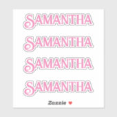 Personalisiert Name Decal Custom Times Vier Aufkle Aufkleber (Blatt)