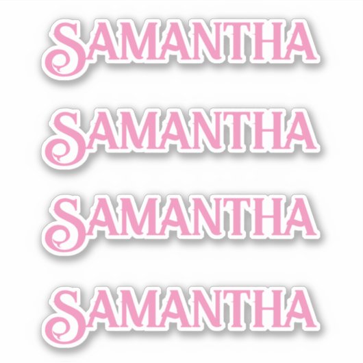Personalisiert Name Decal Custom Times Vier Aufkle Aufkleber (Vorderseite)