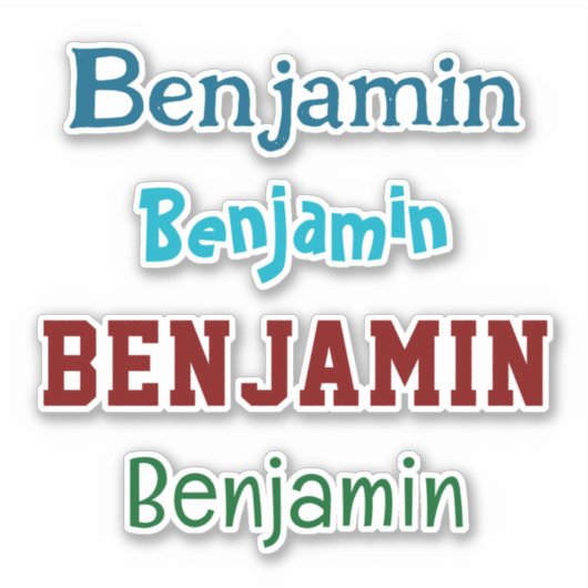 Personalisiert Name Decal Custom Times Vier Aufkle Aufkleber (Vorderseite)