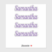 Personalisiert Name Decal Custom Times Vier Aufkle Aufkleber (Blatt)