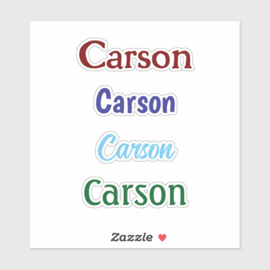 Personalisiert Name Decal Custom Times Vier Aufkle Aufkleber (Blatt)