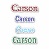 Personalisiert Name Decal Custom Times Vier Aufkle Aufkleber (Vorderseite)