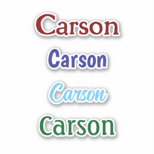 Personalisiert Name Decal Custom Times Vier Aufkle Aufkleber (Vorderseite)