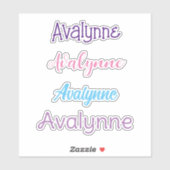 Personalisiert Name Decal Custom Times Vier Aufkle Aufkleber (Blatt)