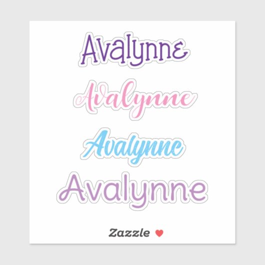 Personalisiert Name Decal Custom Times Vier Aufkle Aufkleber (Blatt)