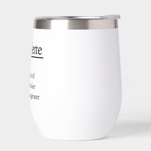 Personalisiert Name Definition Tumbler (Links)