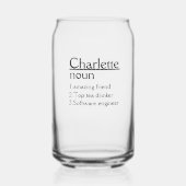 Personalisiert Name Definition Tumbler Dosenglas (Rückseite)