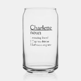 Personalisiert Name Definition Tumbler Dosenglas