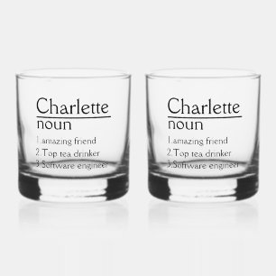 Personalisiert Name Definition Tumbler Whiskyglas