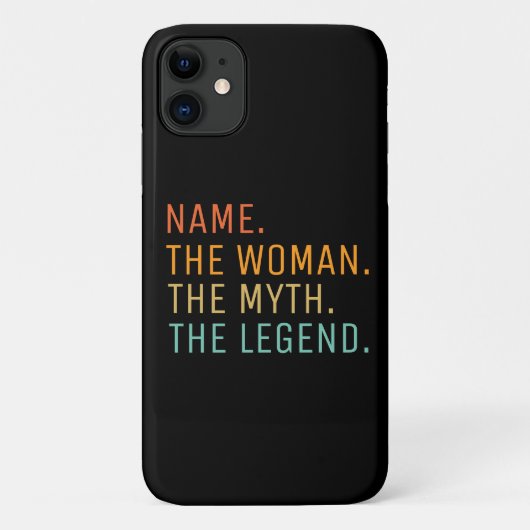 Personalisiert Name der Frau Der Mythos Die Legend Case-Mate iPhone Hülle (Rückseite)