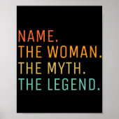 Personalisiert Name der Frau Der Mythos Die Legend Poster (Vorne)