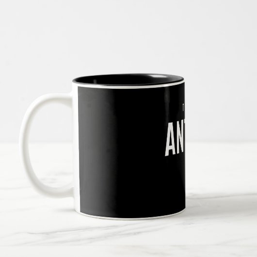 Personalisiert Name des Teams Antonio Zweifarbige Tasse (Links)