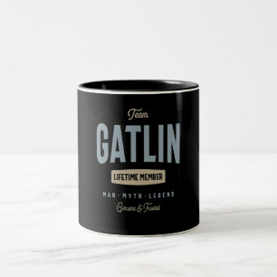Personalisiert Name des Teams Gatlin Lifetime Zweifarbige Tasse