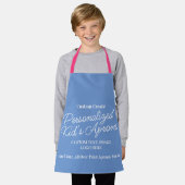 Personalisiert Name Design Koch Schürze für Kinder (Getragen)