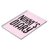 PERSONALISIERT NAME DIARY CUSTOM NOTEBOOK NOTIZBLOCK (Linke Seite)