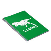 Personalisiert Name Dinosaurier-Notebook Notizblock (Rechte Seite)