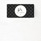 Personalisiert Name Dr. Minimalistisch Doctor Absc Banner (InSitu)