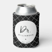 Personalisiert Name Dr. Minimalistisch Doctor Absc Dosenkühler (Kanne Vorderseite)