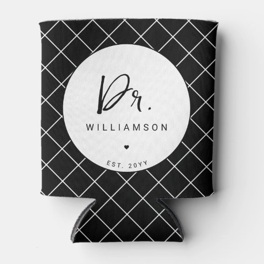 Personalisiert Name Dr. Minimalistisch Doctor Absc Dosenkühler (Vorderseite)