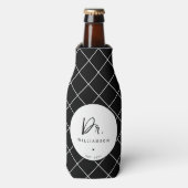 Personalisiert Name Dr. Minimalistisch Doctor Absc Flaschenkühler (Flaschenvorderseite)