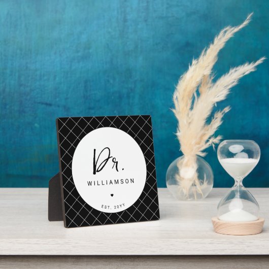 Personalisiert Name Dr. Minimalistisch Doctor Absc Fotoplatte (InSitu)