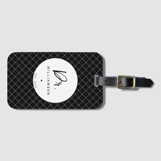 Personalisiert Name Dr. Minimalistisch Doctor Absc Gepäckanhänger (Vorderseite (Horizontal))