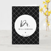 Personalisiert Name Dr. Minimalistisch Doctor Absc Karte (Gelbe Blume)