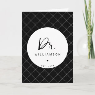Personalisiert Name Dr. Minimalistisch Doctor Absc Karte