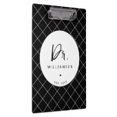 Personalisiert Name Dr. Minimalistisch Doctor Absc Klemmbrett (Rechts)