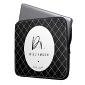 Personalisiert Name Dr. Minimalistisch Doctor Absc Laptopschutzhülle (Vorderseite Links)