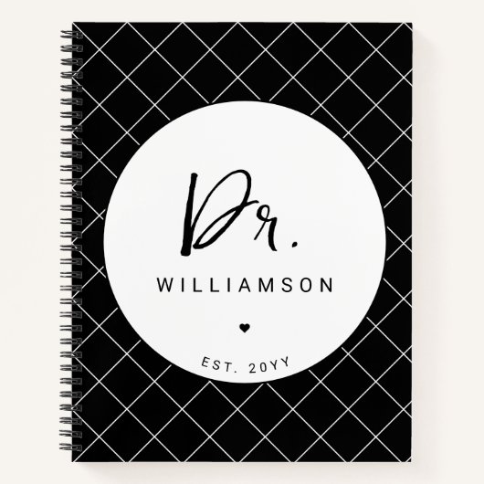 Personalisiert Name Dr. Minimalistisch Doctor Absc Notizblock (Vorderseite)