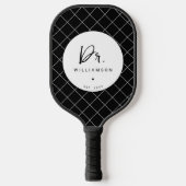 Personalisiert Name Dr. Minimalistisch Doctor Absc Pickleball Schläger (Vorderseite)