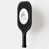 Personalisiert Name Dr. Minimalistisch Doctor Absc Pickleball Schläger (Links)