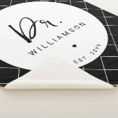 Personalisiert Name Dr. Minimalistisch Doctor Absc Sherpadecke (3/4)