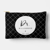 Personalisiert Name Dr. Minimalistisch Doctor Absc Zubehörtasche (Vorderseite)