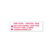 Personalisiert Name E-Mail-Adresse Selbstfarbige B Permastempel (Design)