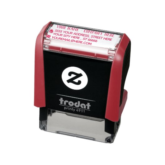 Personalisiert Name E-Mail-Adresse Selbstfarbige B Permastempel (Produkt)