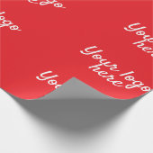 Personalisiert Name Einfach stylish Ihr Logo hier Geschenkpapier (Ecke)