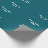 Personalisiert Name Einfach stylish Ihr Logo hier Geschenkpapier (Ecke)