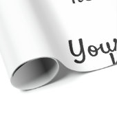 Personalisiert Name Einfach stylish Ihr Logo hier Geschenkpapier (Rolleneckpunkt)