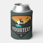 Personalisiert NAME Elk Jagd Wilder Sonnenuntergan Dosenkühler (Kanne Vorderseite)