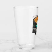 Personalisiert NAME Elk Jagd Wilder Sonnenuntergan Glas (Rechts)