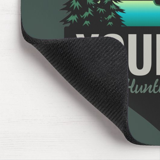 Personalisiert NAME Elk Jagd Wilder Sonnenuntergan Mousepad (Ecke)