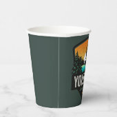 Personalisiert NAME Elk Jagd Wilder Sonnenuntergan Pappbecher (Rechts)