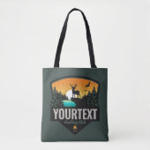 Personalisiert NAME Elk Jagd Wilder Sonnenuntergan Tasche (Vorderseite)