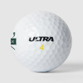 Personalisiert Name Emerald Green Clubs Golfball (Logo)