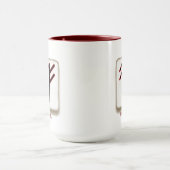 Personalisiert Name FATHER - PHIL bindrune Tasse (Zentrum)