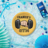 Personalisiert NAME Fitness Trainer GYM Custom Pappteller (Party)